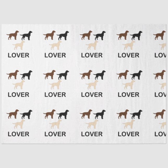 LR lover all colours silhouette Tissue Paper (Front)