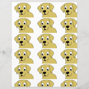 LR yellow lab cartoon head
