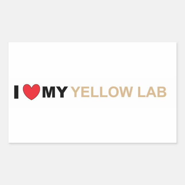 LR yellow love Sticker (Front)