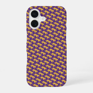 LSU Tigers iPhone 16 Coque - Coque violet et or