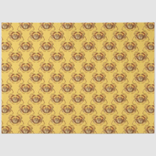 Lt Blue and Gold Nautical Series Design 2 Tissue Paper