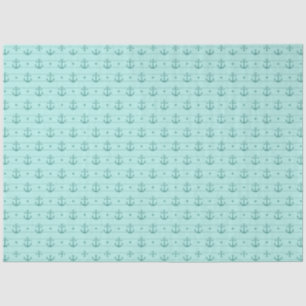 Lt Blue and Gold Nautical Series Design 6 Tissue Paper