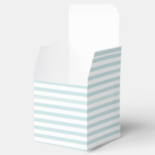 Lt. Blue and White Horizontal Stripe Favor Box