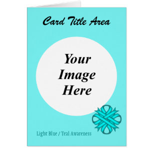 Lt Blue/Teal Clover Ribbon Template by K Yoncich