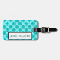 Lt Blue/Teal Clover Ribbon Template by K Yoncich
