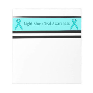 Lt Blue/Teal Standard Ribbon bv Kenneth Yoncich Notepad