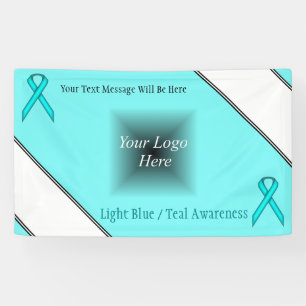 Lt Blue/Teal Standard Ribbon by Kenneth Yoncich Banner