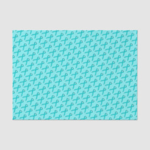 Lt Blue/Teal Standard Ribbon by Kenneth Yoncich Tissue Paper