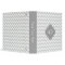 Lt Grey Wht Chevron Grey Quatrefoil 3 Monogram