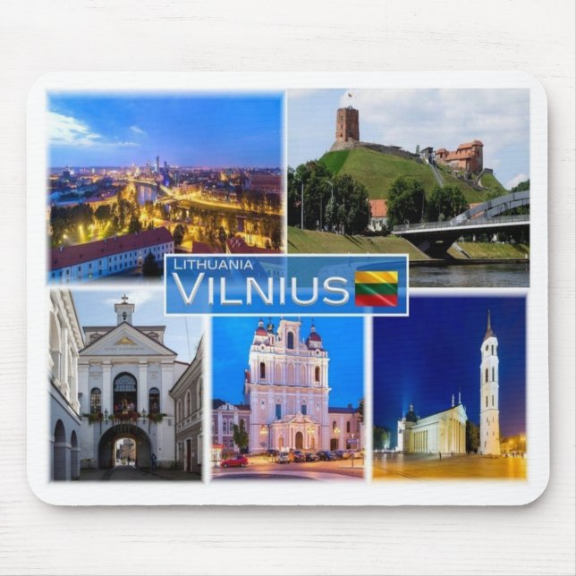 LT Lithuania - Vilnius - Mouse Pad (Front)