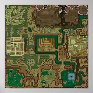 LttP Dark World Map Poster