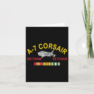 Ltv A 7 Corsair Vietnam Veteran Corsair Aircraft A Card