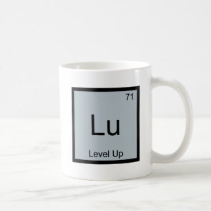 Lu - Level Up Funny Chemistry Element Symbol Tee Coffee Mug