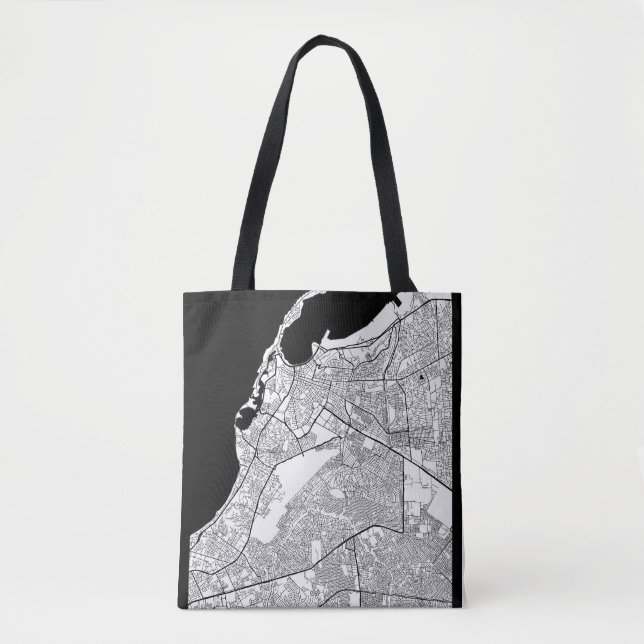 Luanda Angola Map Tote Bag (Front)