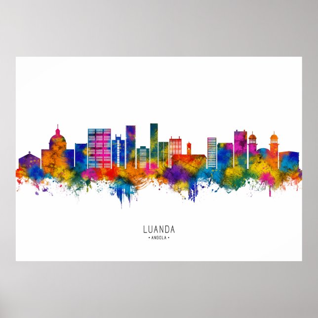 Luanda Angola Skyline Poster (Front)