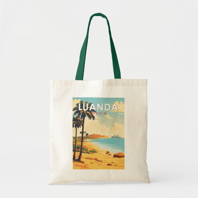 Luanda Angola Travel Art Vintage Tote Bag (Front)