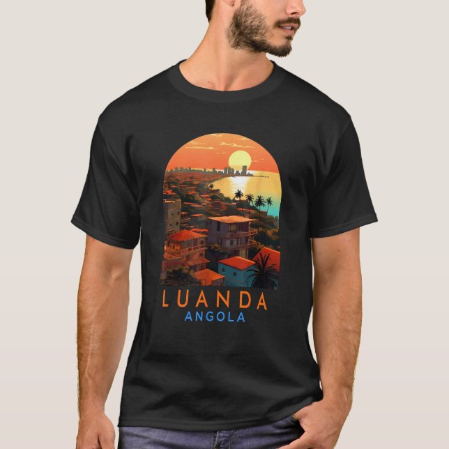 Luanda Travel Exploring Trip Summer Vacation Luand T-Shirt (Front)