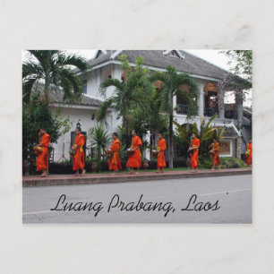 luang alms postcard