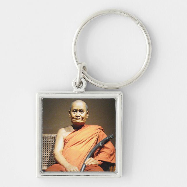 Luang Poo Cha Subhaddho ... Buddhist Monk Keychain (Front)