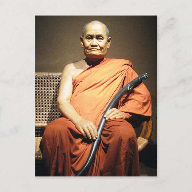 Luang Poo Cha Subhaddho ... Buddhist Monk Postcard (Front)