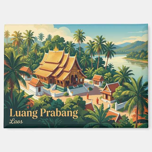 Luang Prabang Laos Magnet (Front)