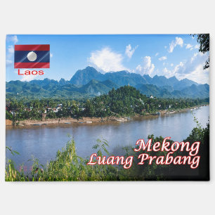 Luang Prabang Laos Mekong River Photo, Magnet