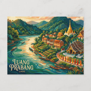 Luang Prabang Laos Postcard