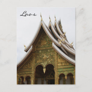luang triple roof postcard