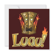 Luau 3 Party Invitations