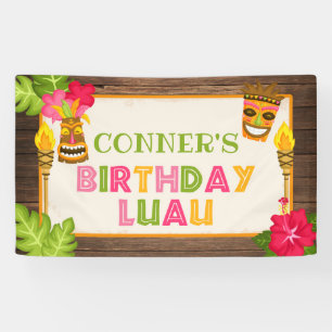 Luau Birthday Banner