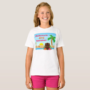 Luau Birthday T-Shirt Child Kid