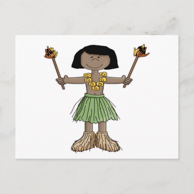 Luau Boy Postcard (Front)