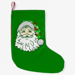 luau christmas hawaiian santa claus  small christmas stocking