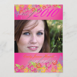 Luau Graduation Party Invitation