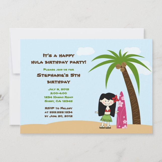 Luau Invitation (Front)
