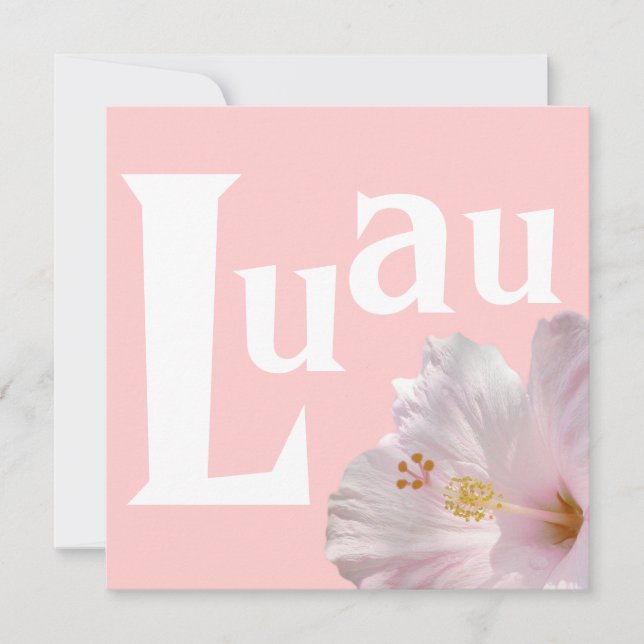 Luau Invitation (Front)