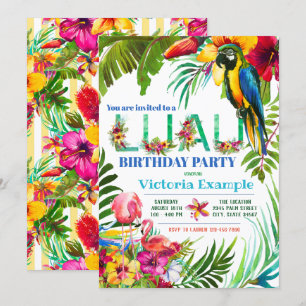 Luau Party Invitations