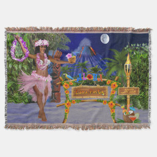 LUAU PARTY THROW BLANKET