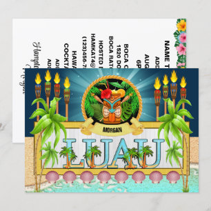 LUAU - See Back - Invitation