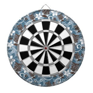 LUAU TIKI PATTERN (BLUE) DARTBOARD