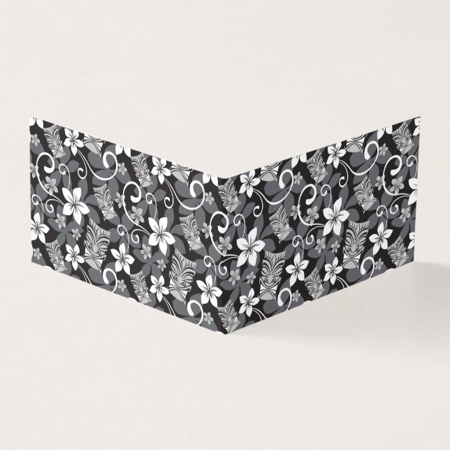 LUAU TIKI PATTERN (CHARCOAL) (Outside)