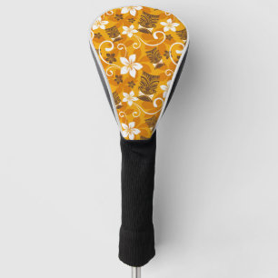 LUAU TIKI PATTERN (ORANGE) GOLF HEAD COVER