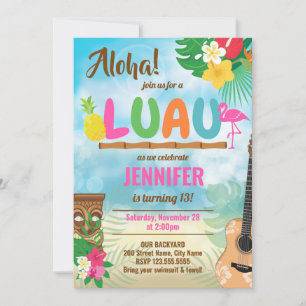 Luau Tropical Birthday Party