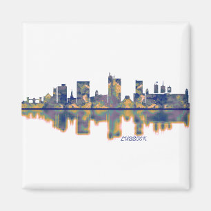 Lubbock Skyline Magnet