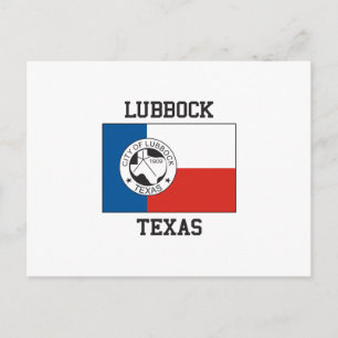 Lubbock Texas Flag Postcard