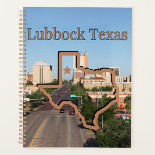Lubbock Texas Map Icon Calendar Planner