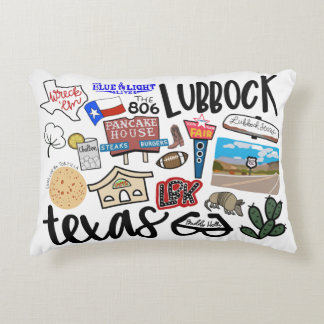 LUBBOCK TEXAS PILLOW