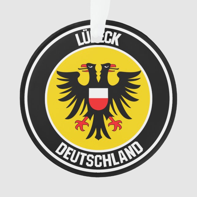 Lübeck Round Emblem Ornament (Front)