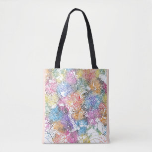 Lubumbashi DR Congo City Map Tote Bag
