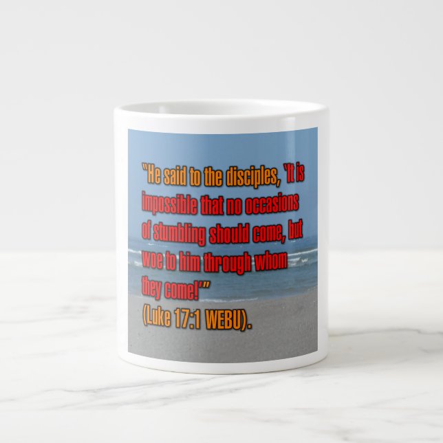Luc 17:1 WEBU Mug (Devant)